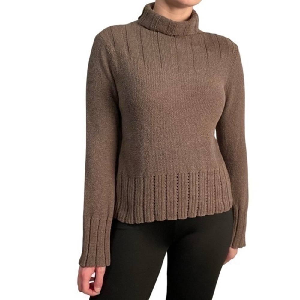 J.Jill Silk & Linen Ribbed Turtleneck Sweater 💕